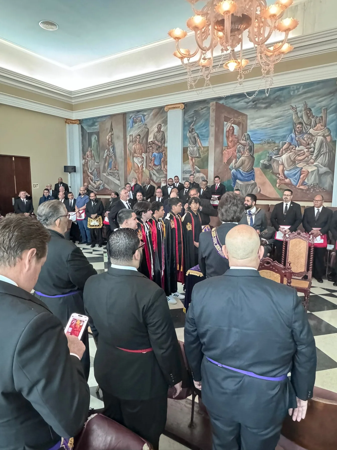 Ceremonia de DeMolay Puerto Rico en desarrollo