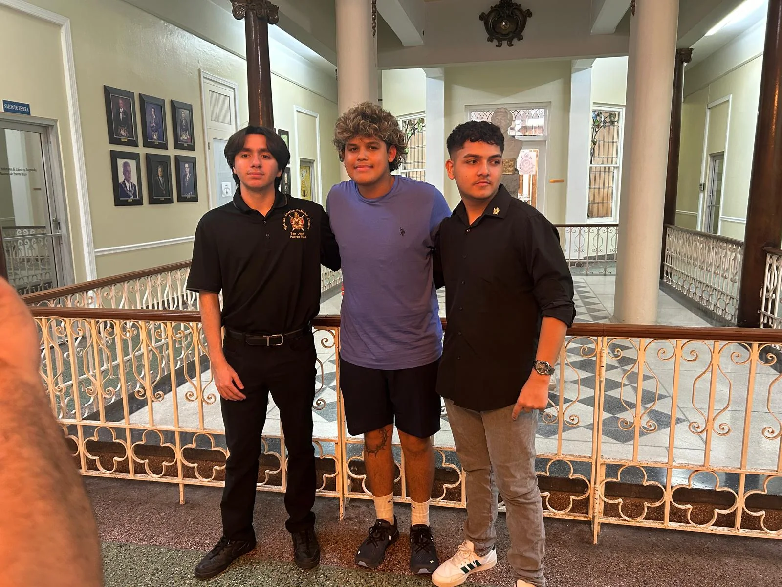 Miembros de DeMolay Puerto Rico durante una visita a Florida